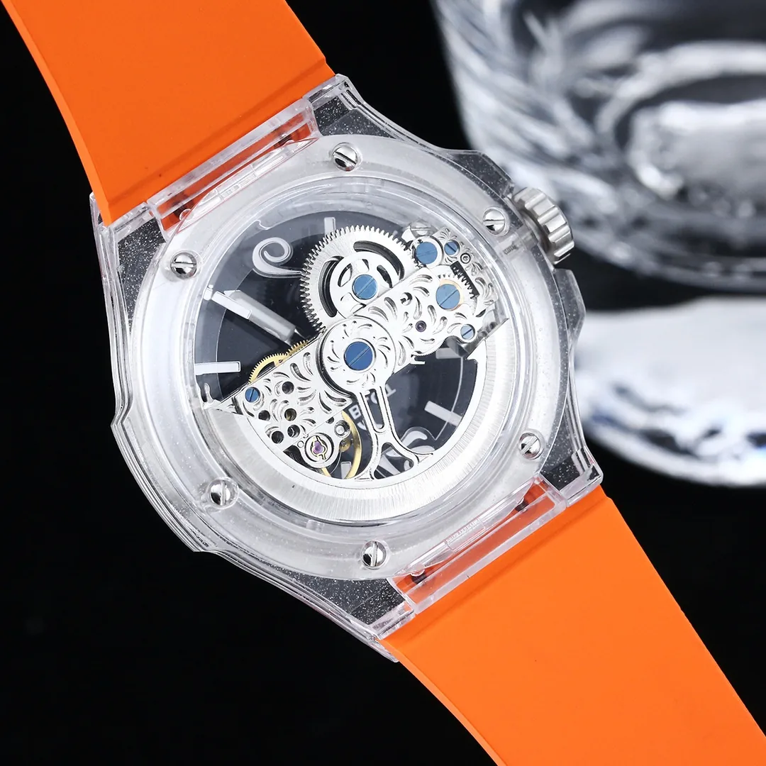 Swiss Hublot Big Bang Unico Replica 42mm – Rainbow Diamond Bezel, Multi-Layer Skeleton Dial Watch