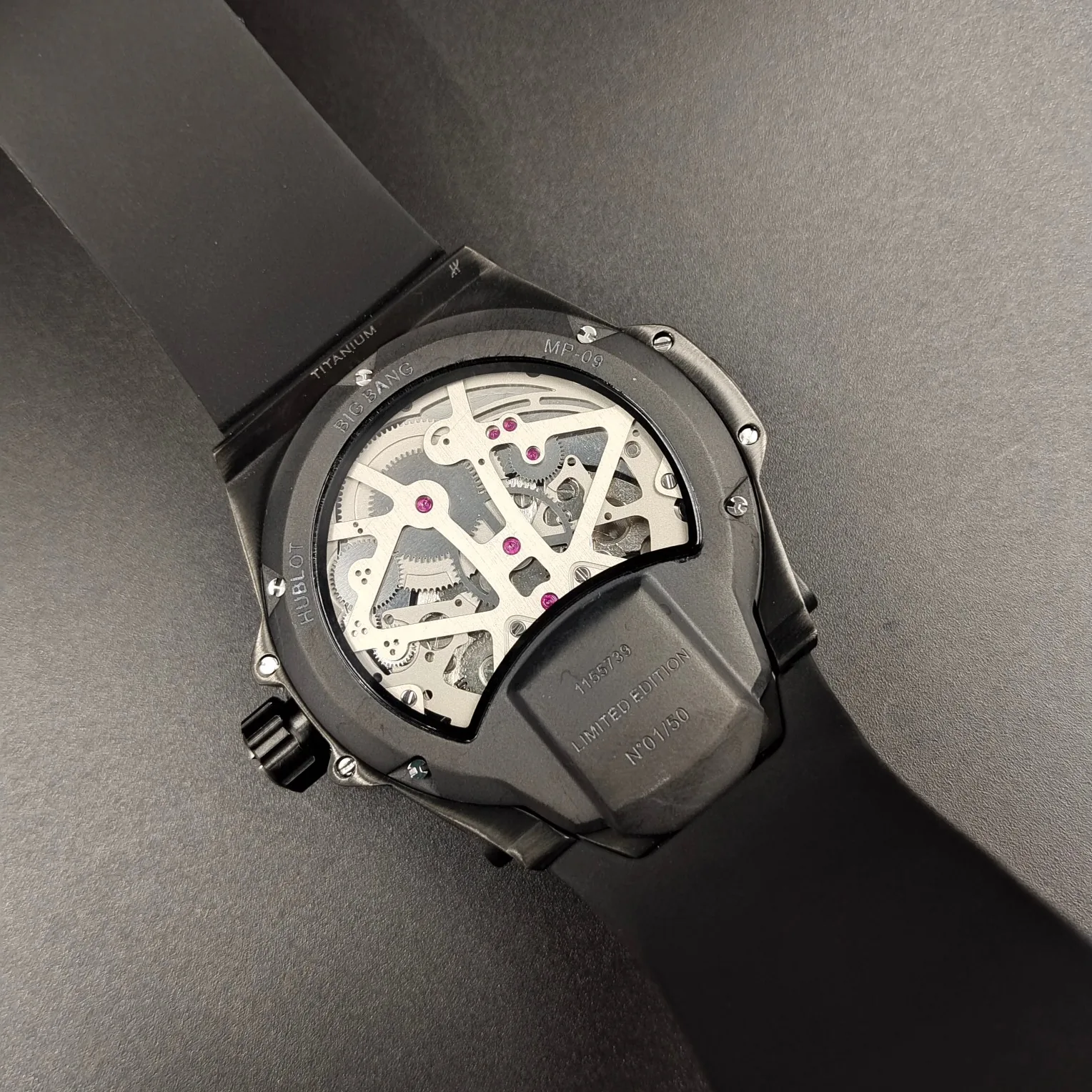 Hublot Big Bang Replica MP-09 49 Bi-Axial Tourbillon Transparent Case Watch