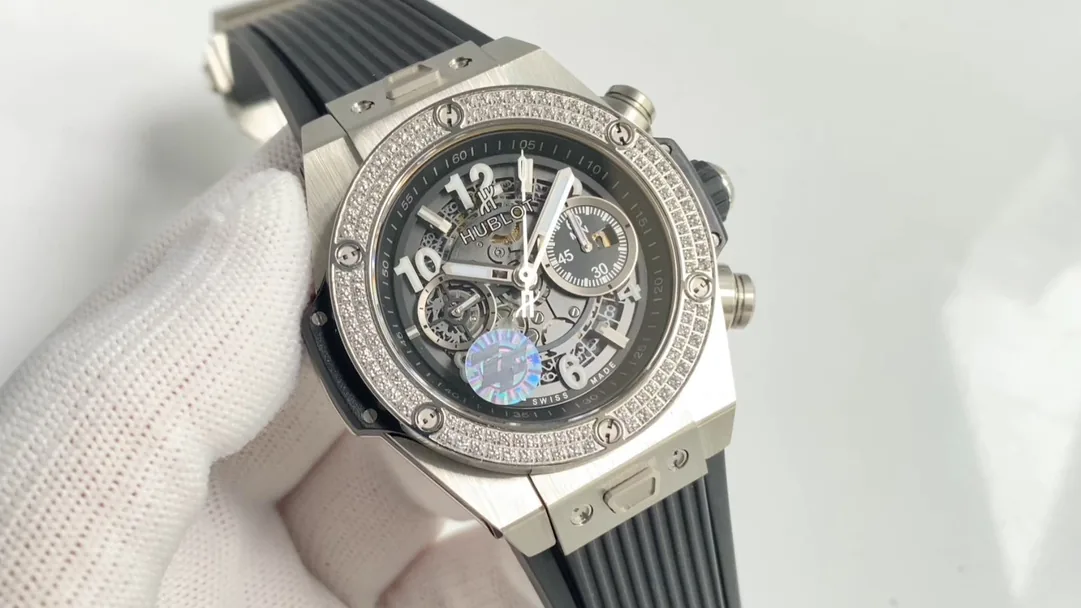 Luxury Hublot Big Bang 441.NX.1171.RX.1104 Replica 42mm Watch - Stainless Steel Case, Diamond Bezel