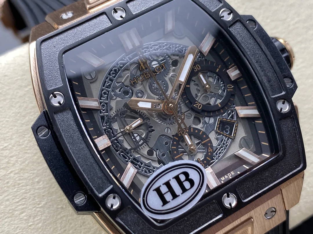 Best AAA Replica Hublot Spirit of Big Bang 601.OM.0183.LR Rose Gold & Black Ceramic Case 45mm Watch