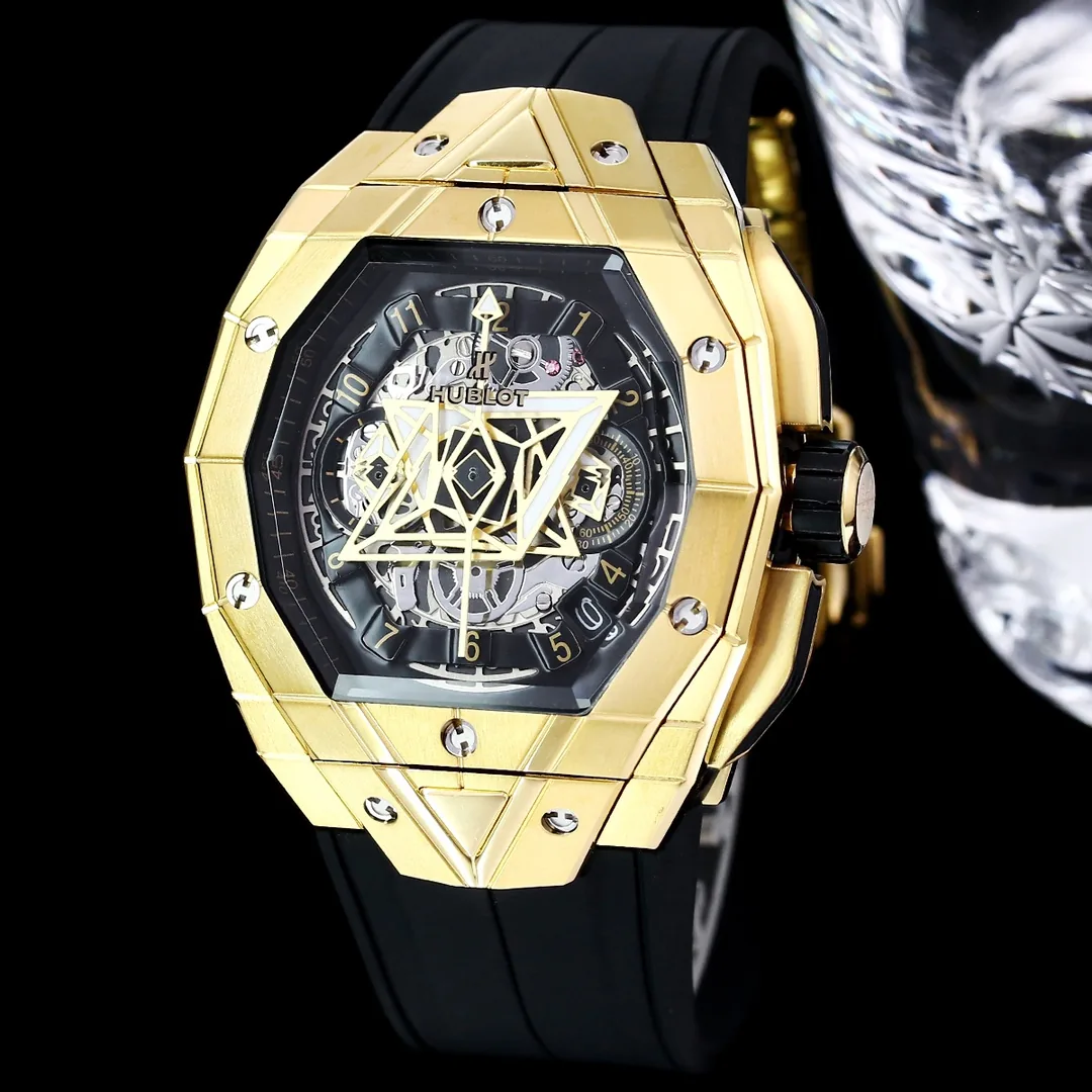 Hublot Big Bang Replica Sang Bleu II Magic Gold Case Watch