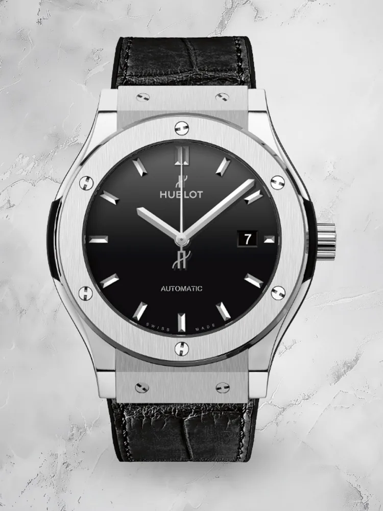 HUBLOT Classic Fusion Titanium Black Shiny 42 Replica: The perfect choice for meticulously recreating luxury and modernity