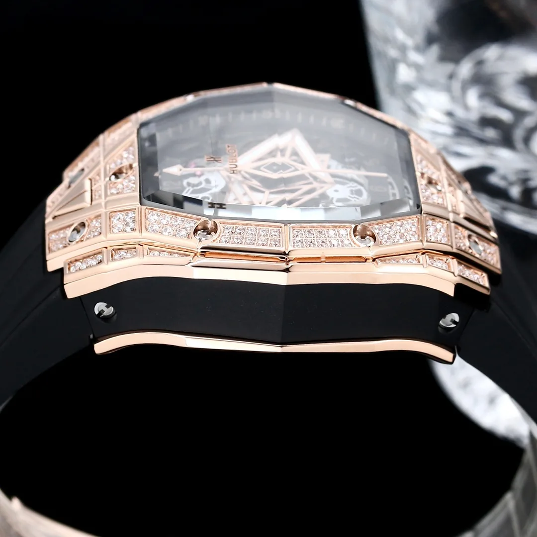 Luxury Hublot Spirit Of Big Bang 648.OX.0108.RX.1604.MXM23 Replica 42mm Rose Gold Diamond Watch