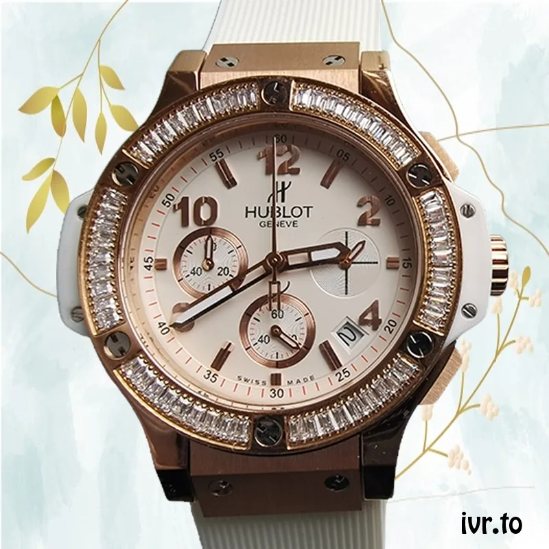 Hublot Big Bang 38mm/44mm Ladies/Men's 341.PE.230.RW.114 Rose Gold-tone White Dial